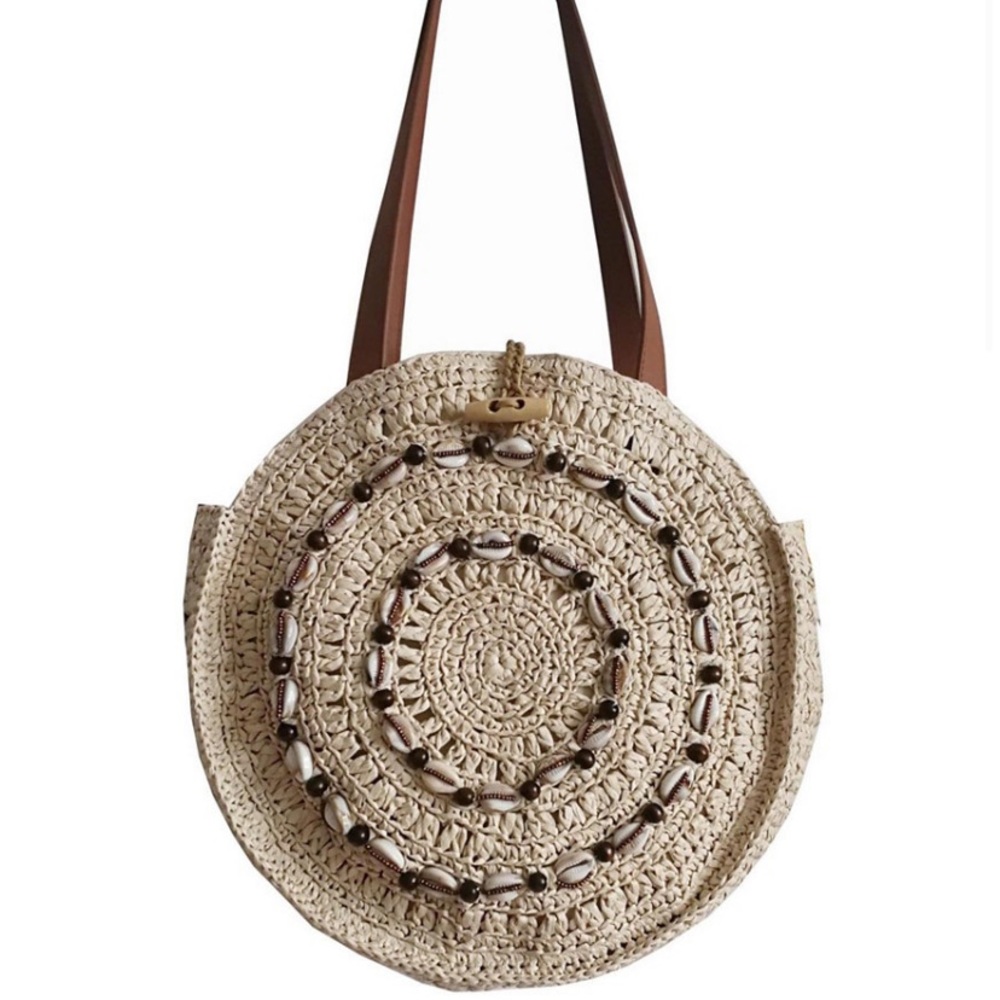 Melania circle shell tote